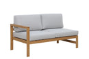 NORDIC Set mobilier terasă/grădină, fotoliu, banchetă, colțar și măsă