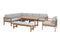NORDIC Set mobilier terasă/grădină, fotoliu, banchetă, colțar și măsă