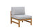 NORDIC Set mobilier terasă/grădină, fotoliu, banchetă, colțar și măsă