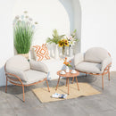 SERAPHINE Set mobilier terasă/grădină, 2 fotolii și măsuță