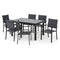 LUCCA Set mobilier terasă/grădină, 6 scaune și masă extensibilă