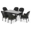 SUSAN Set mobilier terasă/grădină, 6 scaune, masă