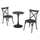 PLEZURO/SUCCOR Set mobilier terasă/grădină, 2 scaune și masă antracit