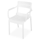 CRUSOE Scaun exterior alb