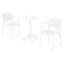CIRCLE/MARCO Set mobilier terasă/grădină, 2 scaune și masă