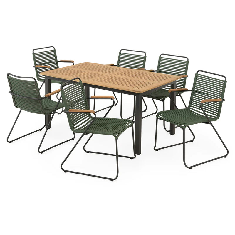 MARCUS/SLIMM Set mobilier terasă/grădină, 6 scaune și masă