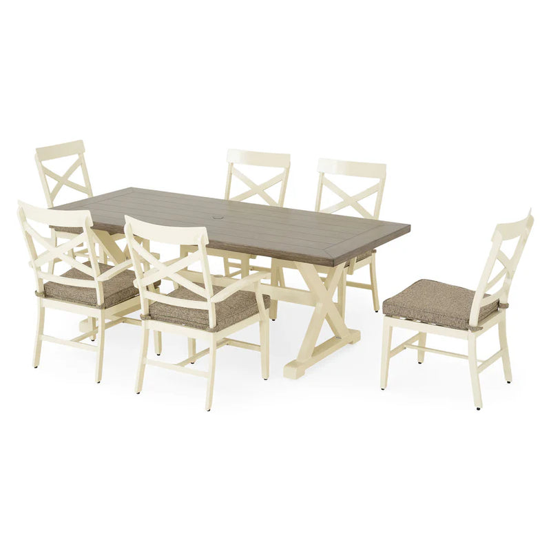 SIRIO Set mobilier terasă/grădină, 6 scaune și masă