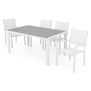 ENCORE/DRESDEN Set mobilier terasă/grădină, 4 scaune și masă