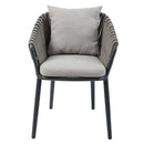 NICOSIA Set mobilier terasă/grădină, 4 scaune și masă