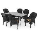 SUSAN Set mobilier terasă/grădină, 6 scaune, masă