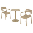 PLEZURO/CRUSOE Set mobilier terasă/grădină, 2 scaune și masă