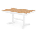 SARAY Masă extensibilă, exterior Alb