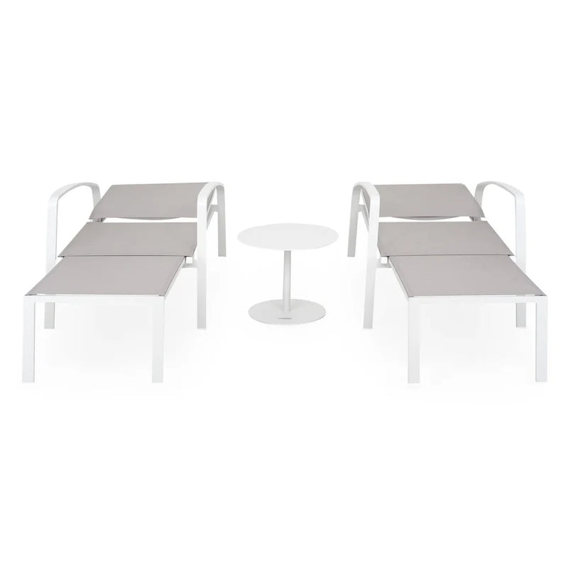 COSMO Set mobilier terasă/gradină, 2 șezlonguri și măsuță