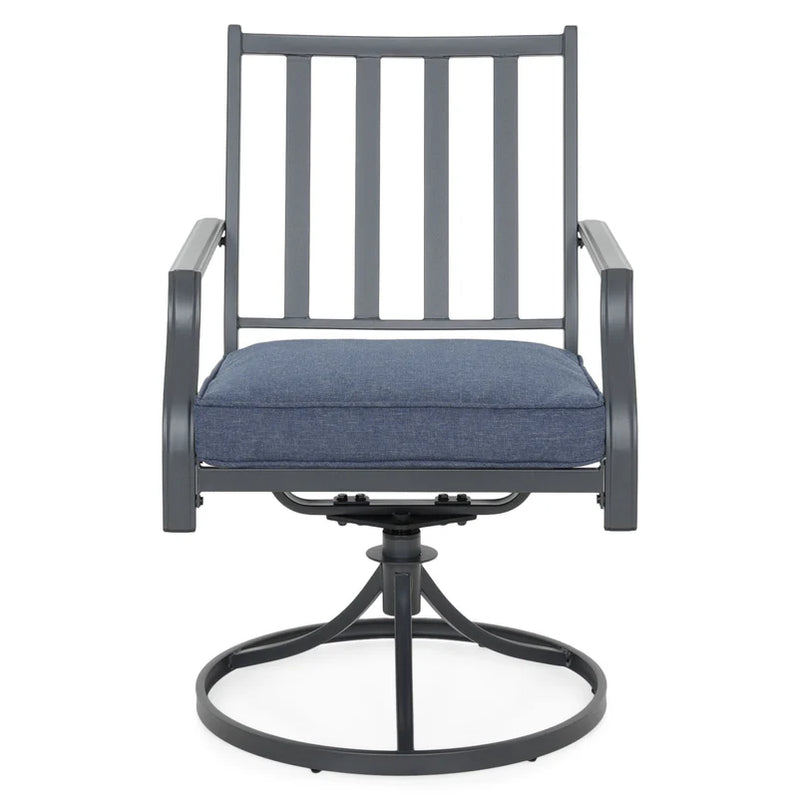 MALI Set mobilier terasă/grădină, 4 scaune rotative și masă