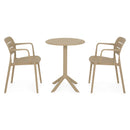 CIRCLE/MARCO Set mobilier terasă/grădină, 2 scaune și masă