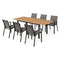 MARCUS/SILVIE Set mobilier terasă/grădină, 6 scaune și masă extensibilă