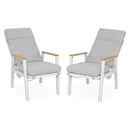 VALDIVIA Set mobilier terasă/grădină, 2 scaune recliner