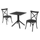 TIPPUS/SUCCOR Set mobilier terasă/grădină, 2 scaune și masă antracit