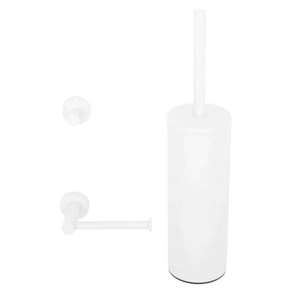 KOROS Set accesorii baie alb