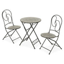 NUEVO Set mobilier terasă/grădină, 2 scaune și masă