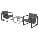 ALTHEA Set mobilier terasă/grădină, 2 fotolii și măsuță