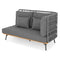 COTTAGE Set mobilier terasă/grădină, element de colț și element central