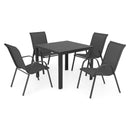 ENCORE/BASIC Set mobilier terasă/grădină, 4 scaune și masă