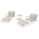 ERIS Set mobilier terasă/grădină, 2 fotolii, 2 taburete și măsuță