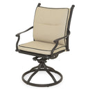 KINGSTON Set mobilier terasă/grădină, 2 scaune balansoare/rotative