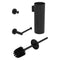 KOROS Set accesorii baie negru