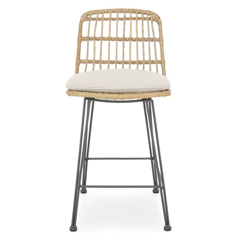 CHARLOTTE Set mobilier terasă/grădină, 4 scaune și masă bar