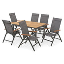 MARCUS/EASY Set mobilier terasă/grădină, 6 scaune și masă extensibilă