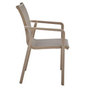 MARTA Set mobilier terasă/grădină, 4 scaune și masă sampanie