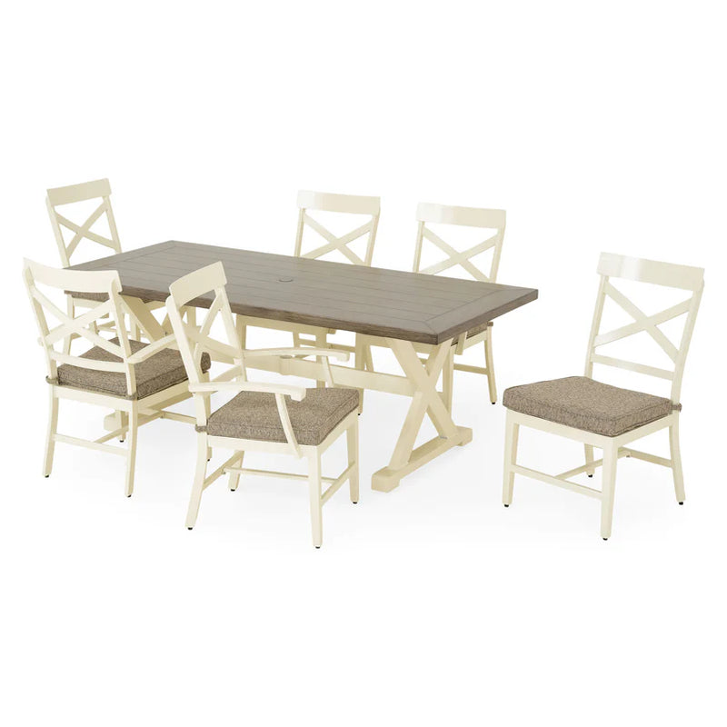 SIRIO Set mobilier terasă/grădină, 6 scaune și masă