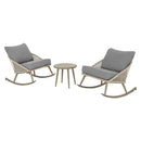 AVERY CREEK Set mobilier terasă/grădină, 2 balansoare și măsuță