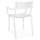 CRUSOE Scaun exterior alb