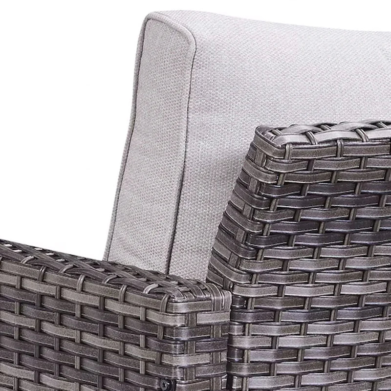 STOKE Set mobilier terasă/grădină, 2 taburete, 2 canapele și măsuță