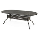 KINGSTON Set mobilier terasă/grădină, 4 scaune, 2 balansoare și masă