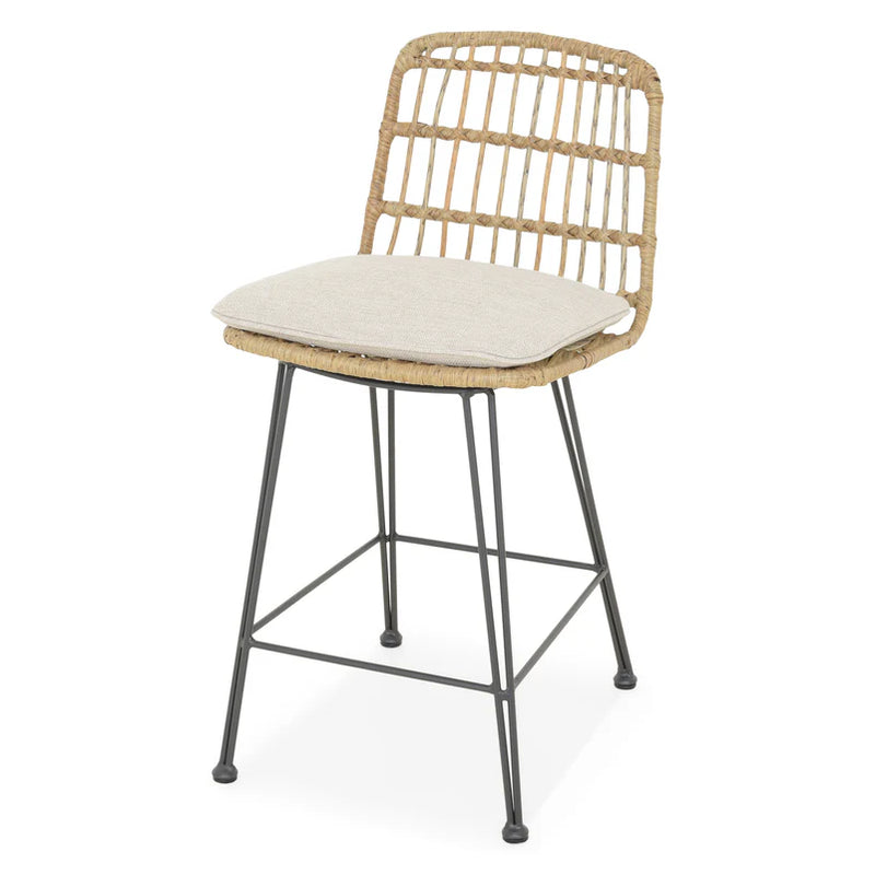CHARLOTTE Set mobilier terasă/grădină, 4 scaune și masă bar