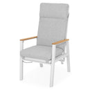 VALDIVIA Set mobilier terasă/grădină, 2 scaune recliner