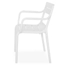 CRUSOE Scaun exterior alb