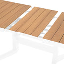 SARAY Masă extensibilă, exterior Alb