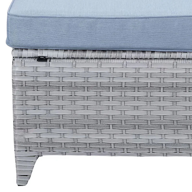 DERBY Set mobilier terasă/grădină, 2 fotolii, 2 taburete, canapea