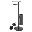 DOTTY Suport stativ perie WC și hârtie igienică negru