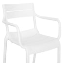 CRUSOE Scaun exterior alb