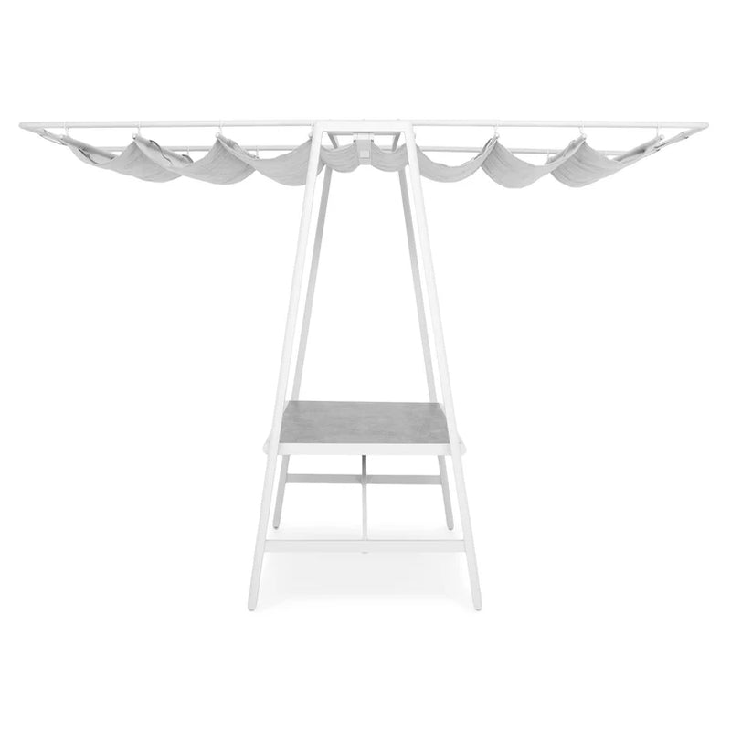 WRIGHT Masă dining cu acoperiș retractabil și lumină LED
