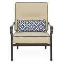 KINGSTON Set mobilier terasă/grădină, 2 fotolii, canapea și măsuță