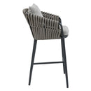 NICOSIA Set mobilier terasă/grădină, 2 scaune bar și masă