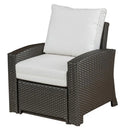SIDNEY Set mobilier terasă/grădină, 2 fotolii recliner, canapea și 3 măsuțe