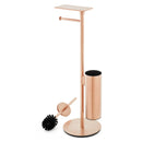 DOTTY Suport stativ perie WC și hârtie igienică cupru
